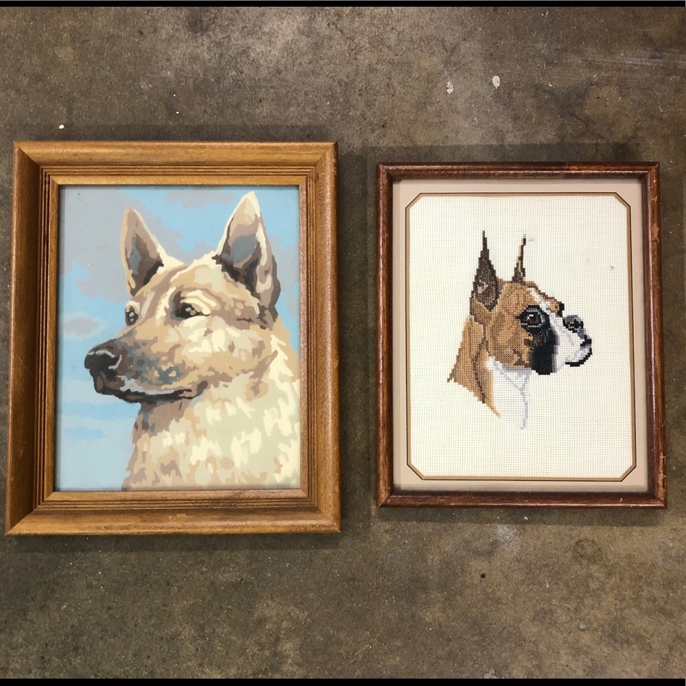 Two-for-One! Handcrafted Dog Art